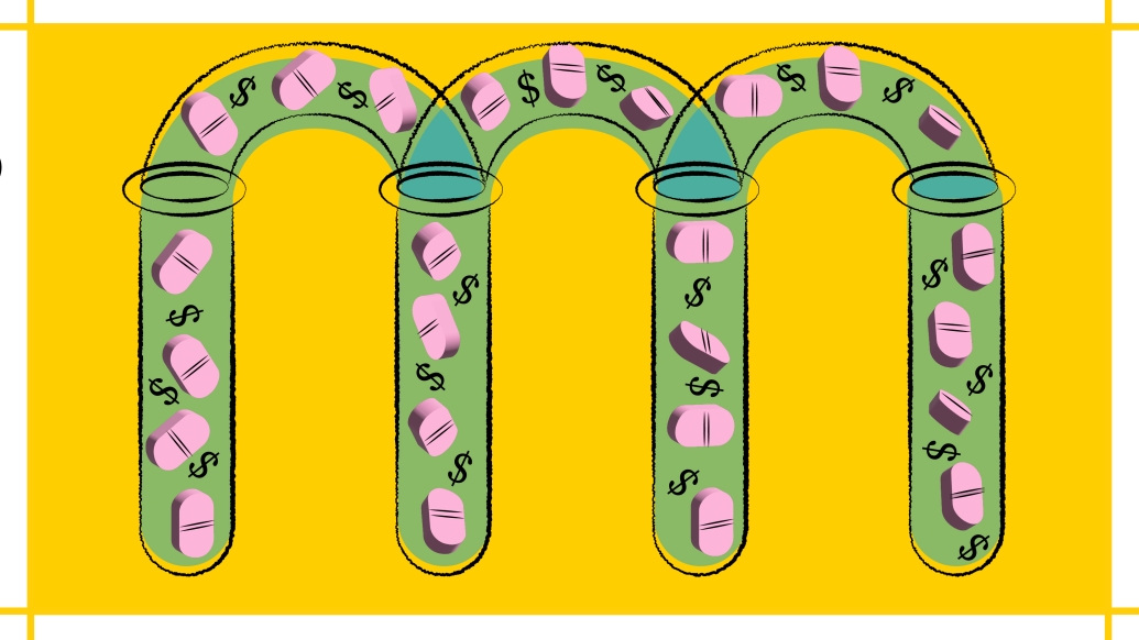 money pills cancer vial yellowArtboard