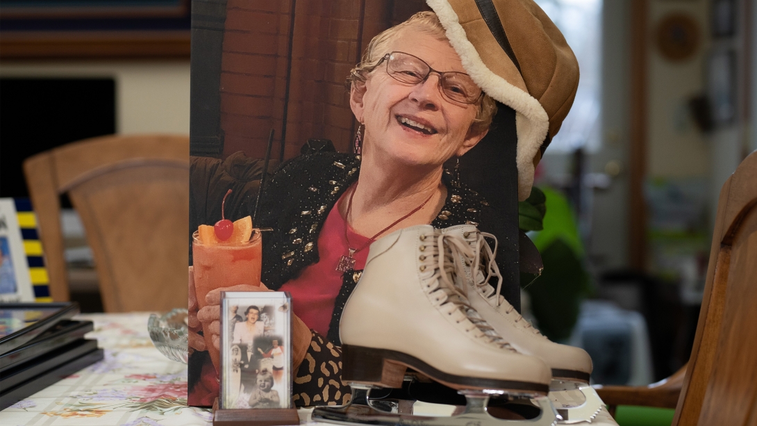 women smiling with glasses