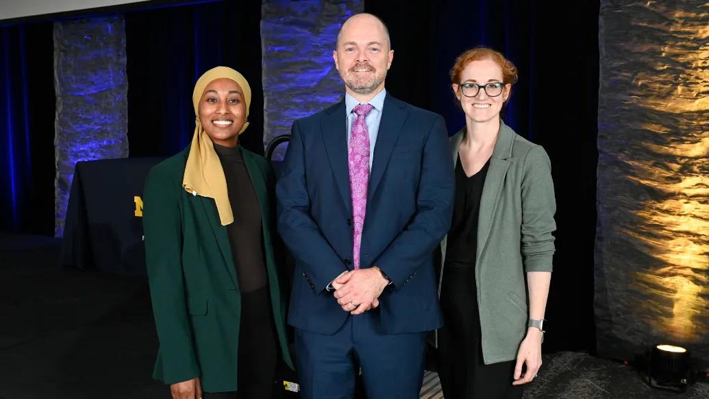 Drs. Limi Sharif, Chad Brummett and Allison Janda