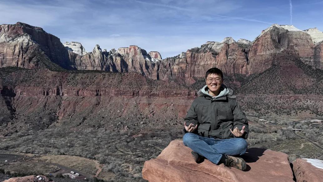 Jialin Liu, Ph.D., visits Zion National Park