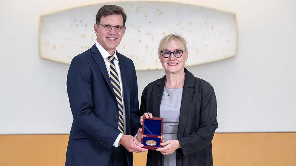 Dr Timothy Blackwell and Michele Heisler