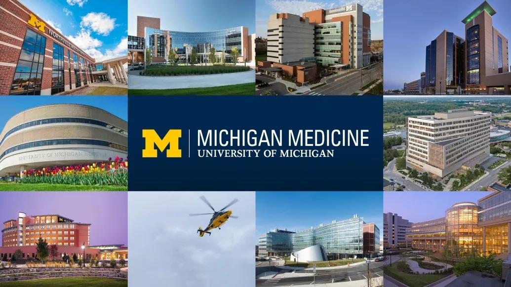 Collage of photos from Michigan Medicine locations around the state