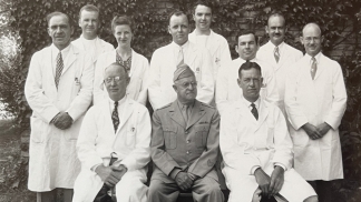 Dermatology staff photo 1945