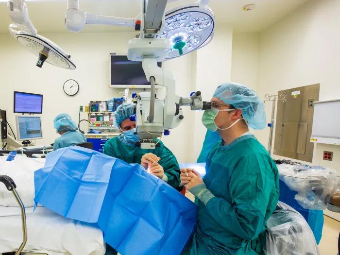 operating room inside of Kellogg eye center