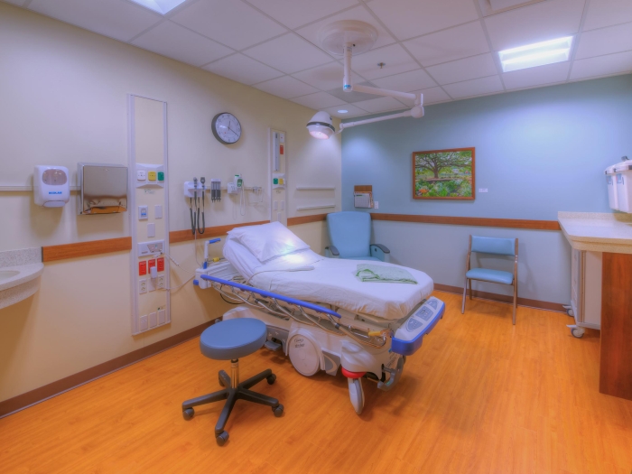 patient bed in the St Joseph hospital