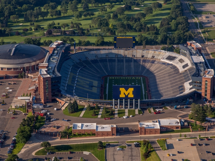 Aerial View of Michigan Stadium