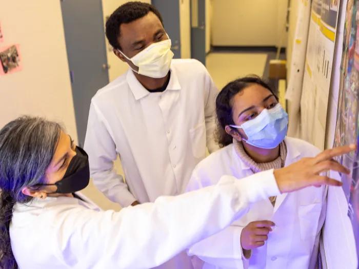 Malini Raghavan, Ph.D., and members of her laboratory