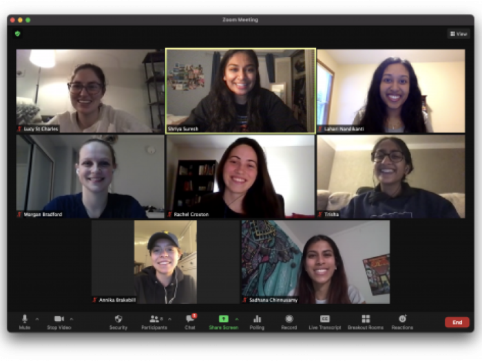 Screenshot of a Zoom meeting with multiple participants