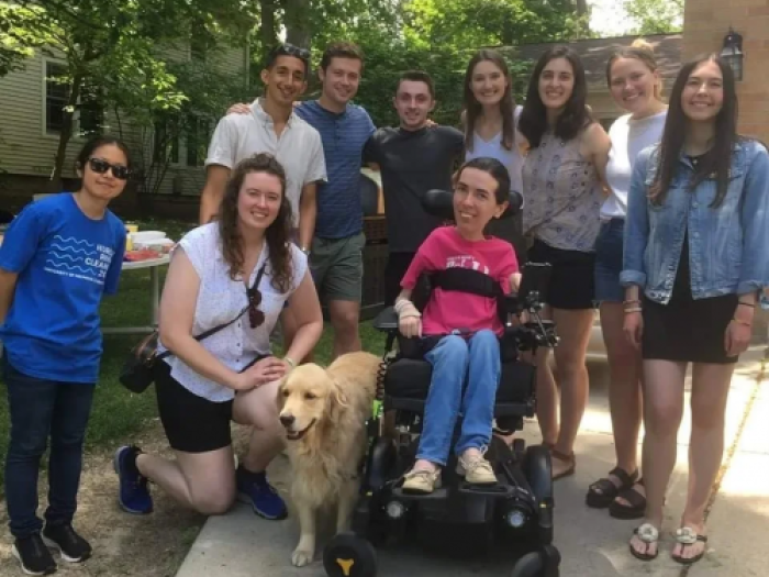 Group of people posing for a photo