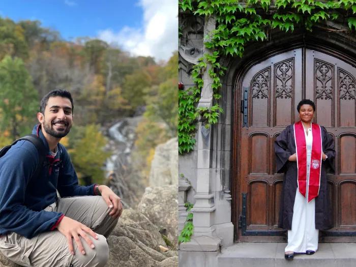 Incoming Class of 2024 medical students Faisal Alshamaa and Blessing Nnate