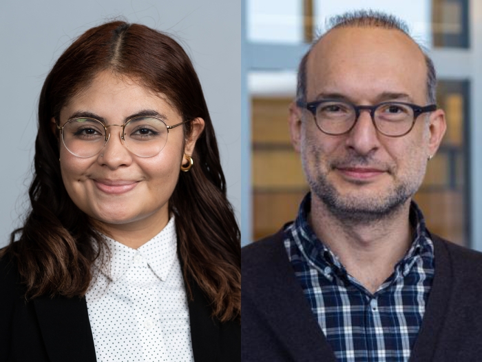 Headshots of Carmen Castillo and Markos Koutmos