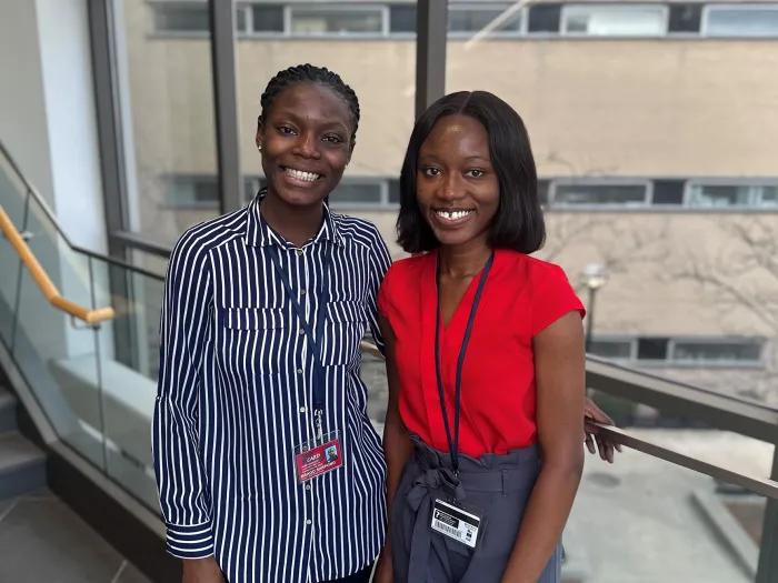 Visiting students from Ghana