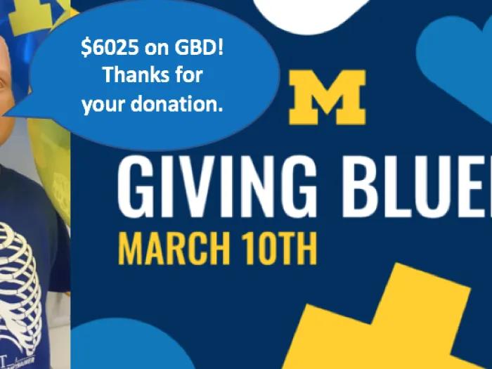 Giving Blue Day graphic