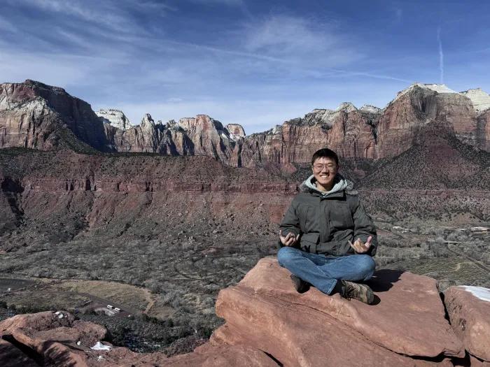 Jialin Liu, Ph.D., visits Zion National Park