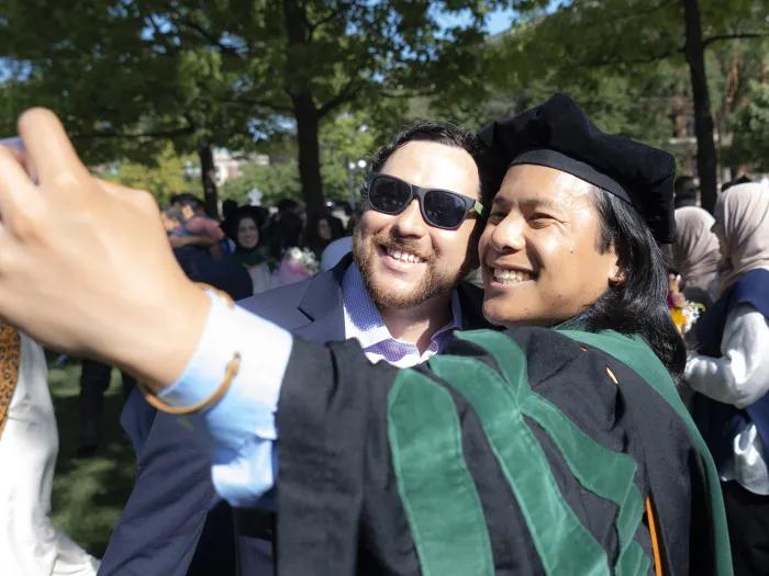 2025 Medical School Commencement selfie