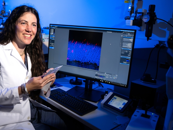 Dr. Jillian Pearring in her lab