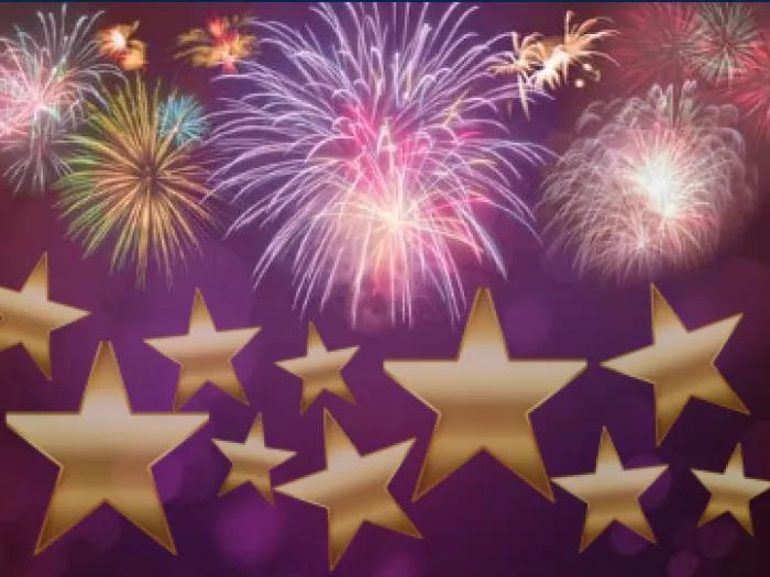 fireworks and stars image