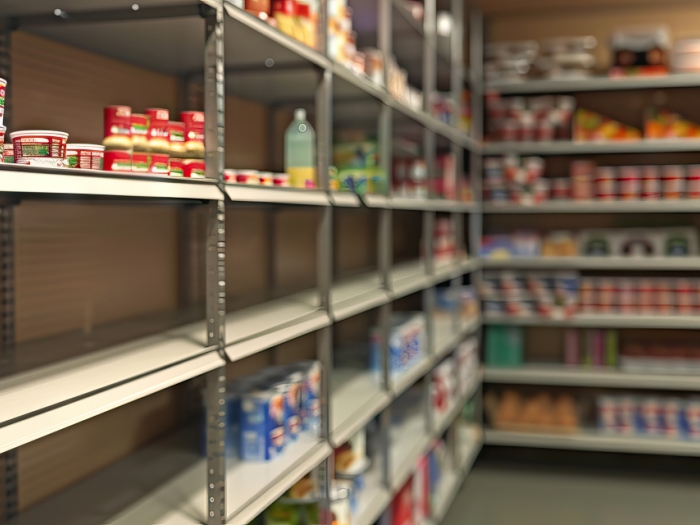 empty grocery shelves