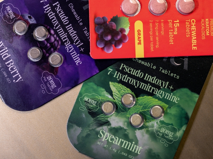 7-OH products containing kratom alkaloids