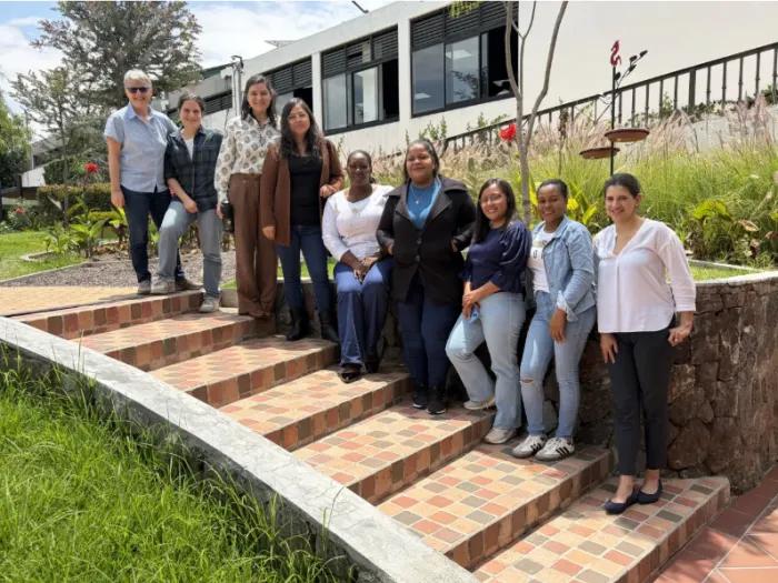 Research team members and collaborators, left to right: Maria Muzik, Nergiz Turgut, Cecilia Martinez-Torteya, Adriana Lupero, Ana Rosero, Grace Macias, Andrea Anchundia, Yesica Perlaza, and María Sol Garcés Espinosa.