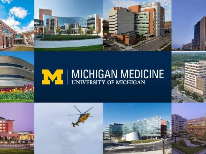 Collage of photos from Michigan Medicine locations around the state