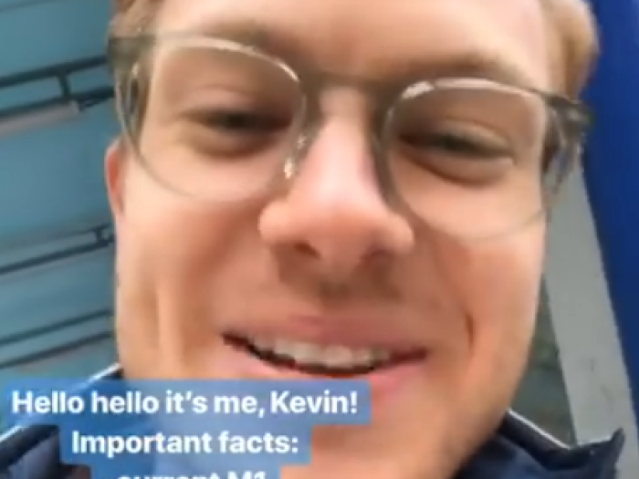  Instagram story screenshot showing the top of a person’s head in front of a partially visible scientific line graph with several colored curves and a vertical axis.