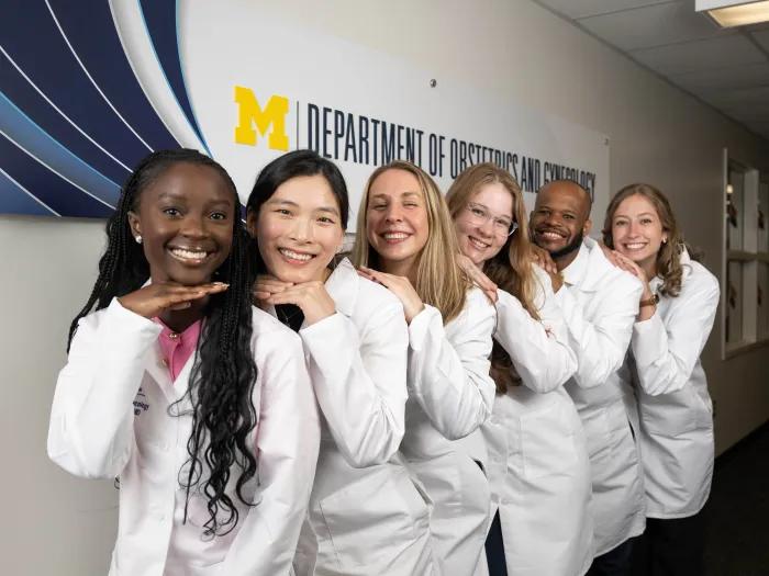 Michigan Medicine OBGYN Residency Class of 2030 Group Photo