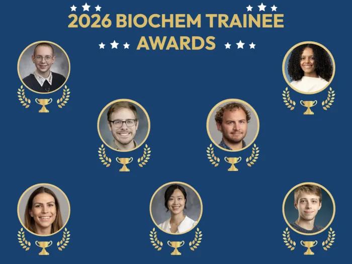 headshots of 2026 trainee award winners
