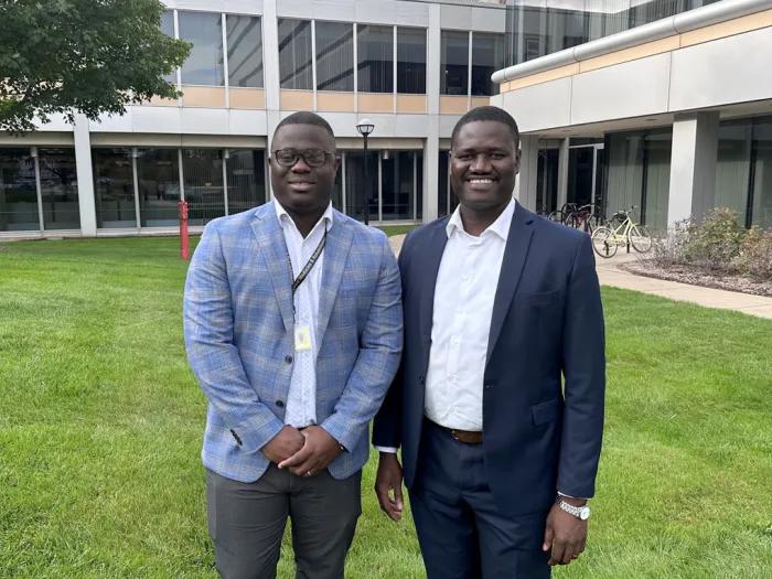 Libak About with Dr. Kossi, his collaborator from Benin