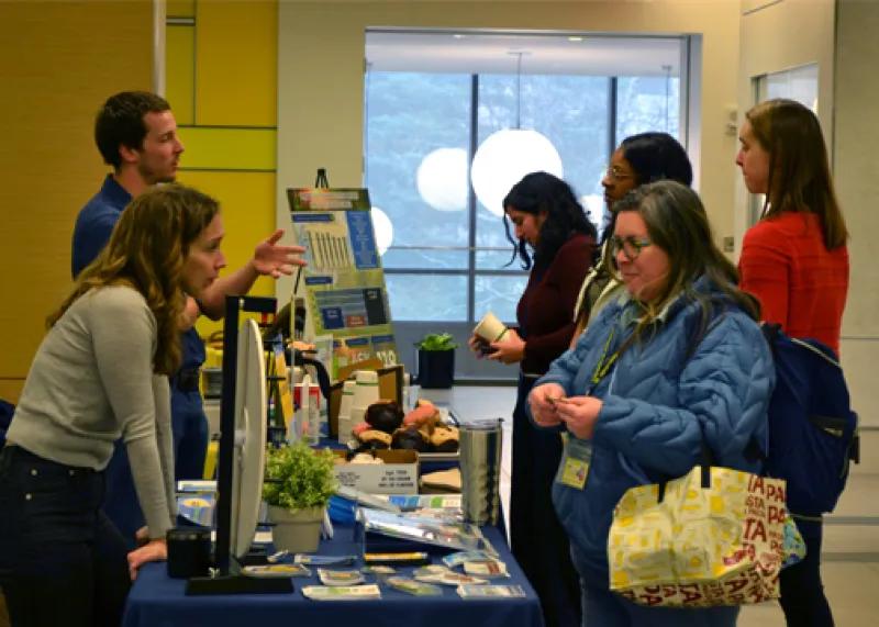 people working on sustainability effots
