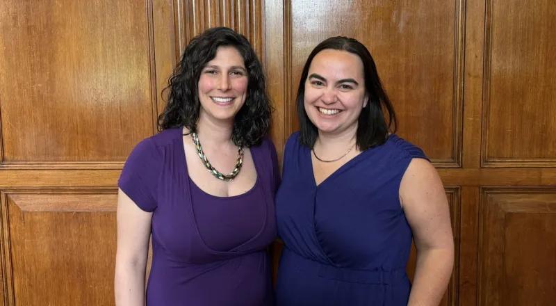 Neonatal-Perinatal Fellowship Program Leadership, Beanie Meadow (left) and Amanda Wanous (right)