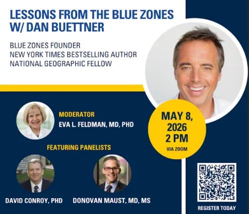 Lessons from the Blue Zones with Dan Buettner event promotional image