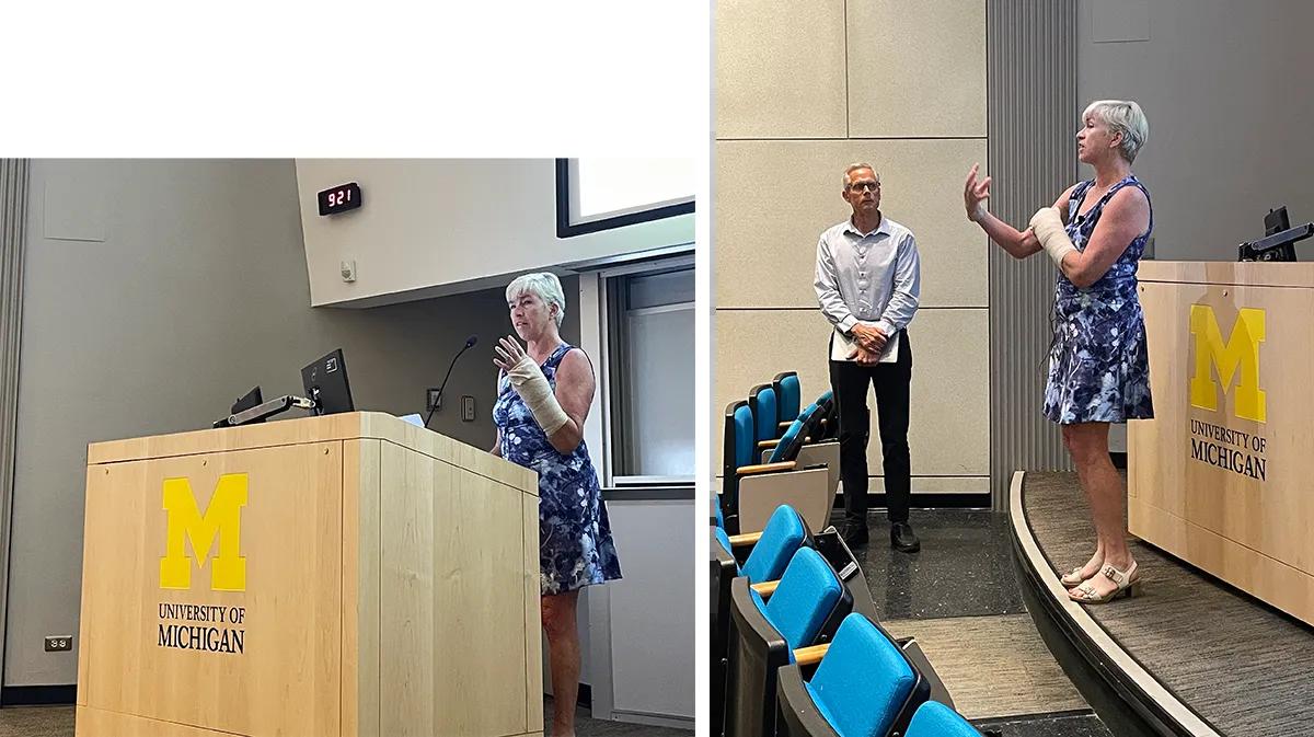 Dr. JoAnne Flynn presents her research at T32 training grant - MMMP scientific symposium, June 18, 2024