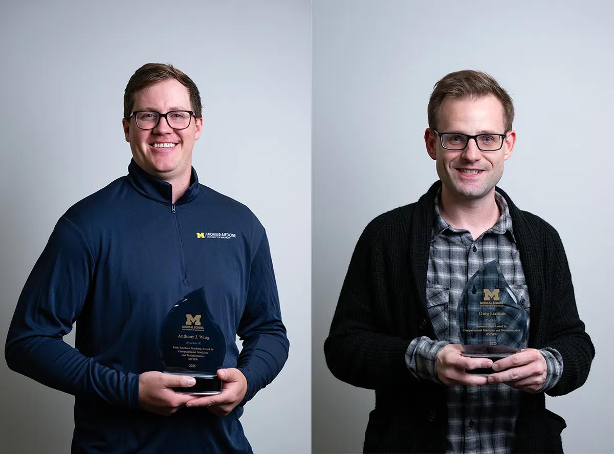 AJ Wing and Greg Farnum receive EBS awards