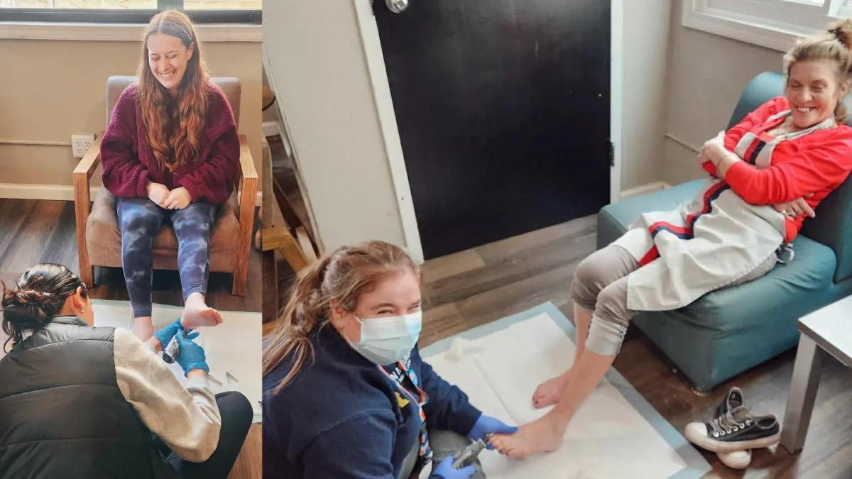 Wolverine Street Medicine delivering foot care