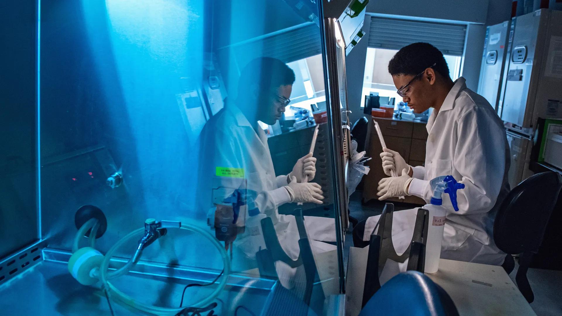 Man working in a lab
