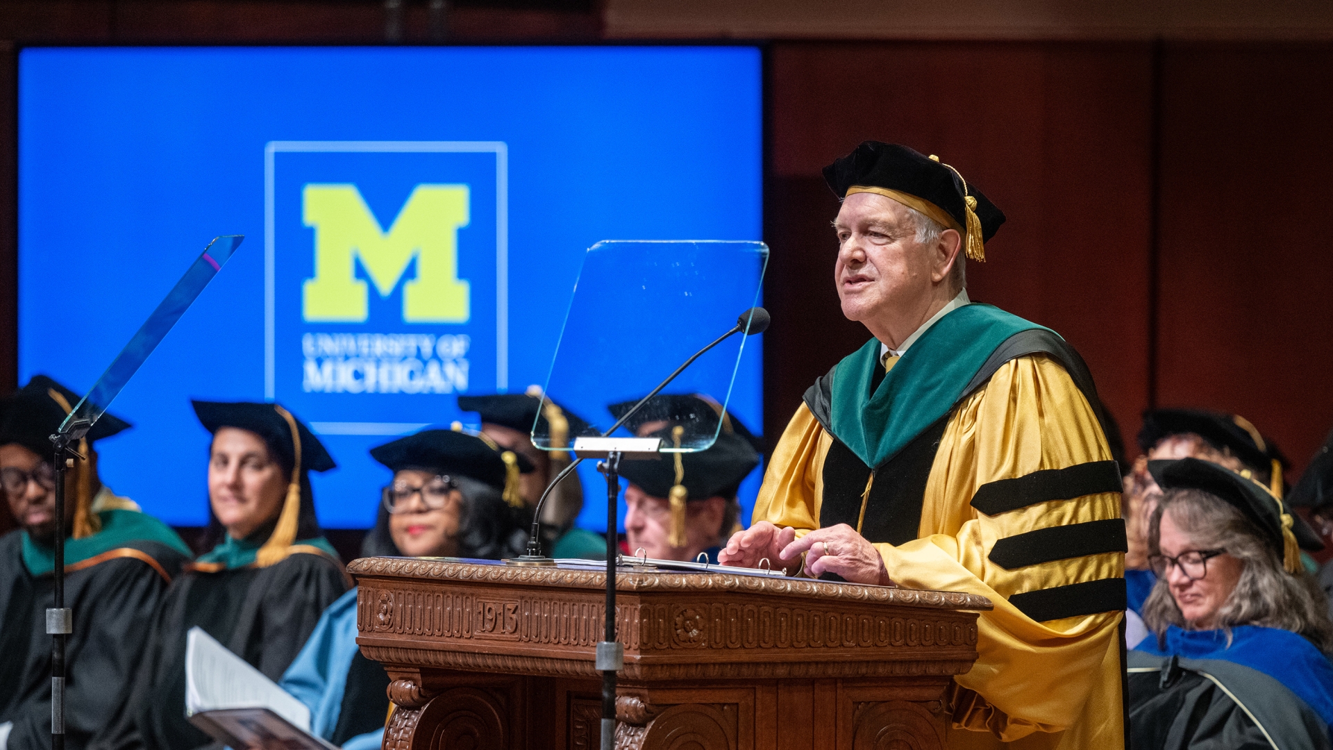 Dr. Runge at 2024 Commencement