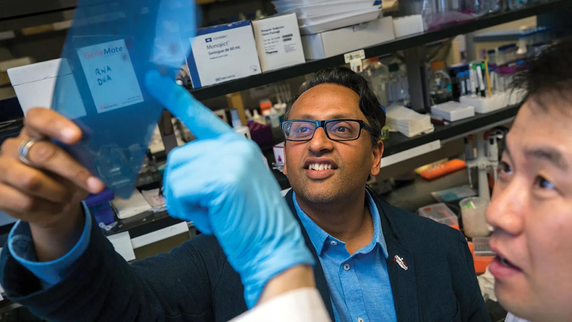 Sriram Venneti, MD in the lab