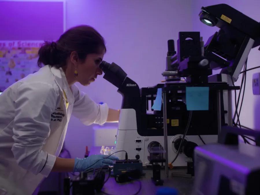Mitra Aliabouzar, PhD working in the lab