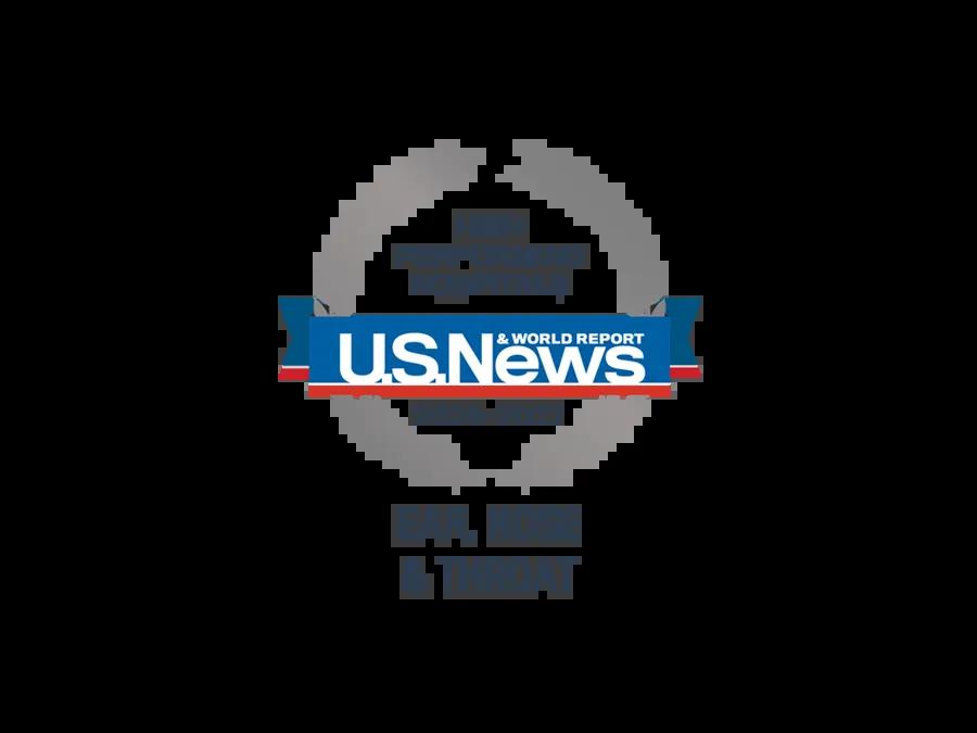 2025-26 U.S. News & World Report High Performing Hospitals badge for ENT