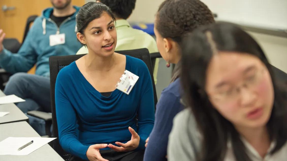 People seated in a discussion