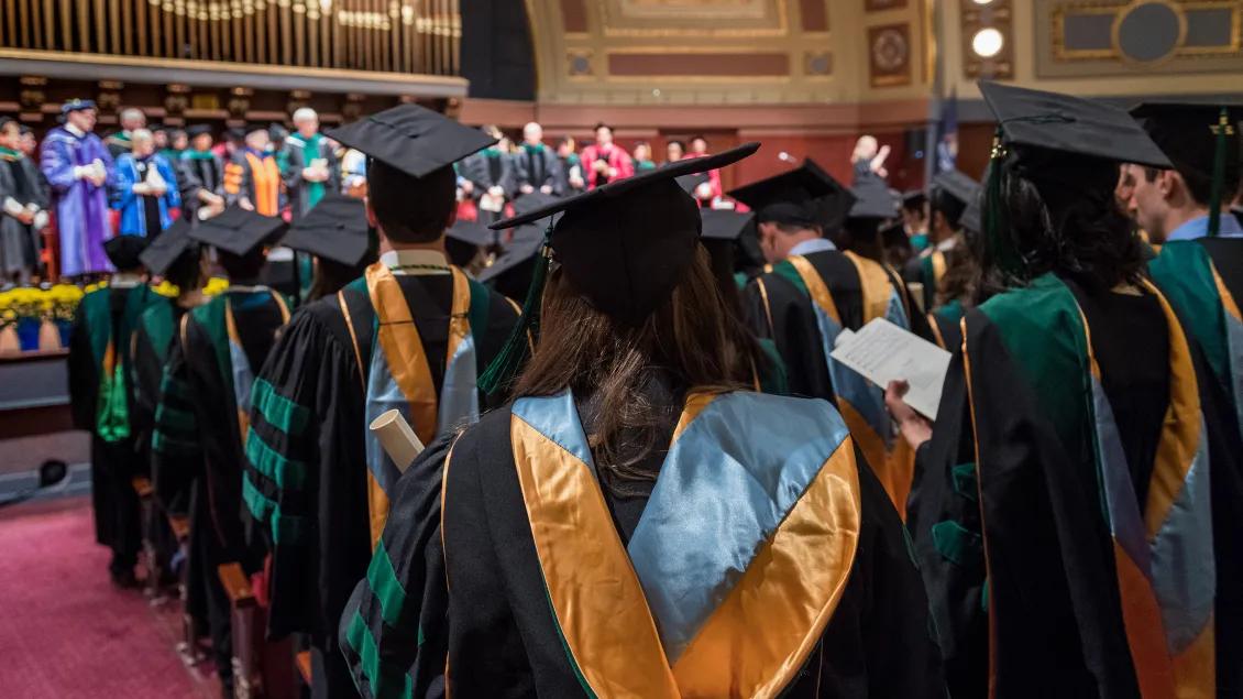 Medical School Students at Commencement