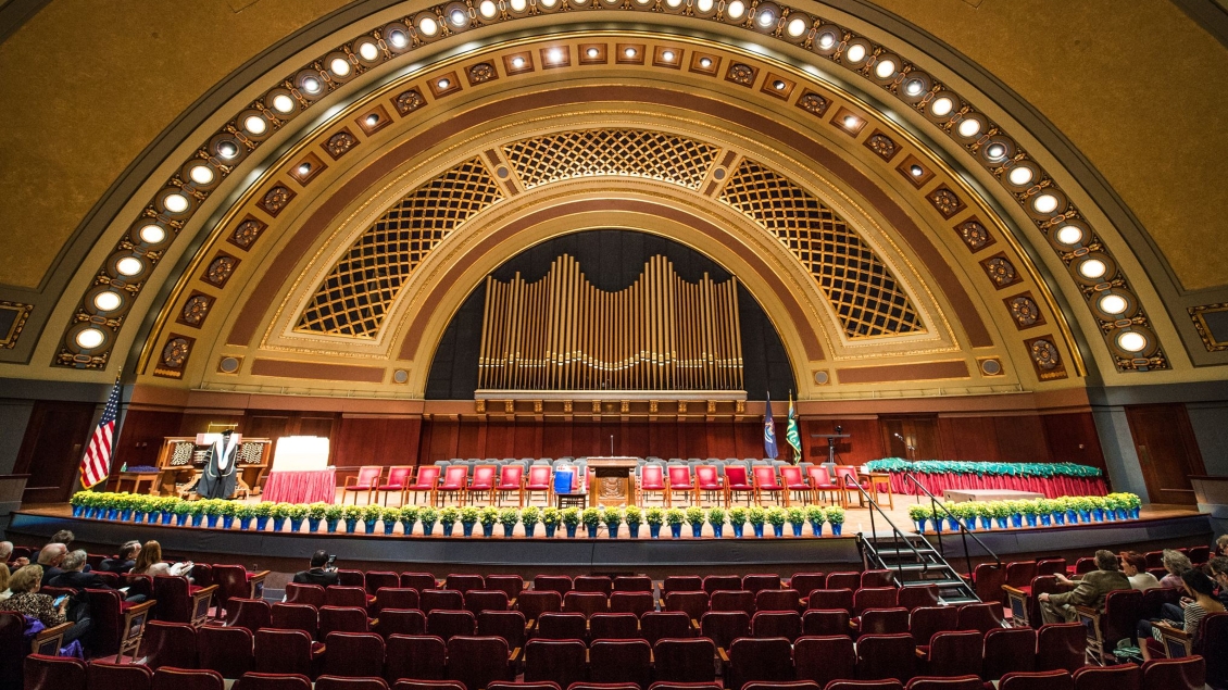 Hill Auditorium interior stage