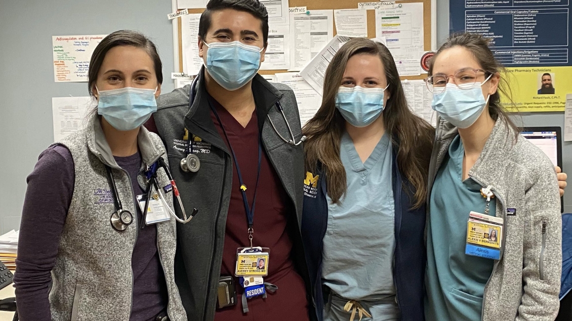 Internal Medicine learners pose for a photo