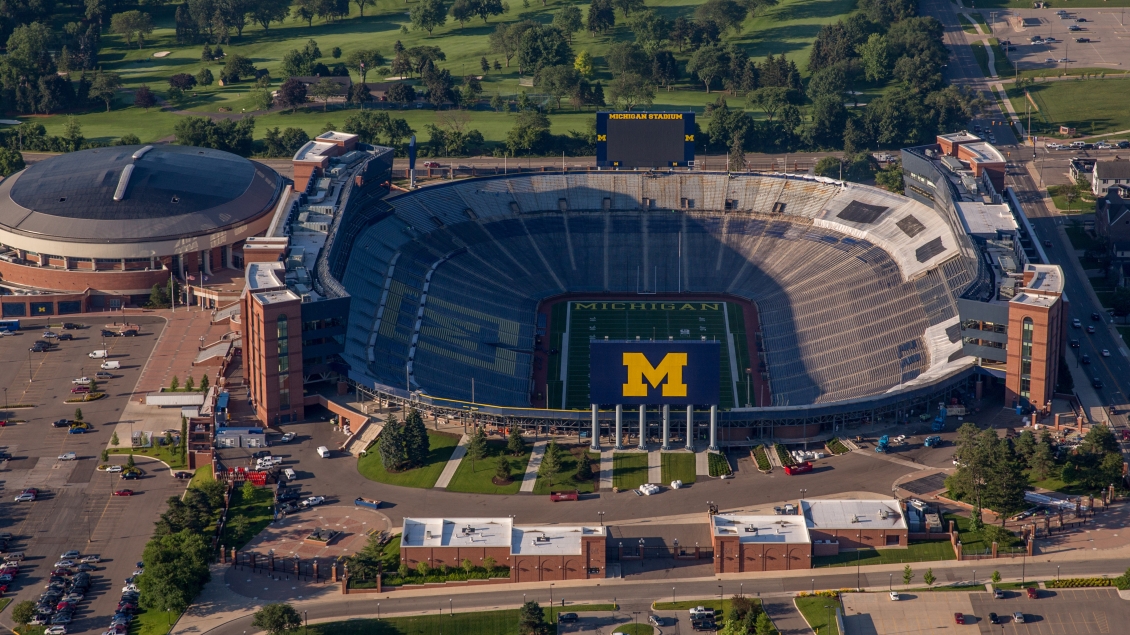 Aerial View of Michigan Stadium