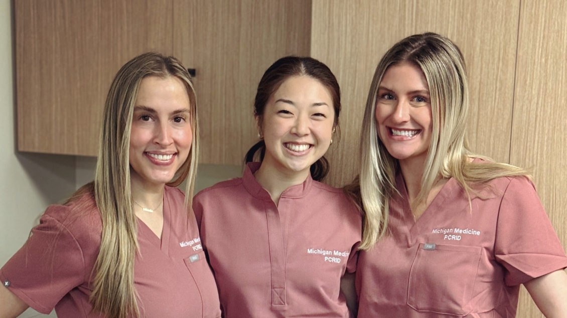 3 female Dermatologists smile for a photo