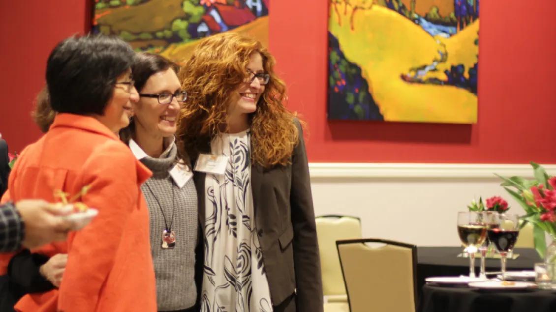 Group photo of 3 women.