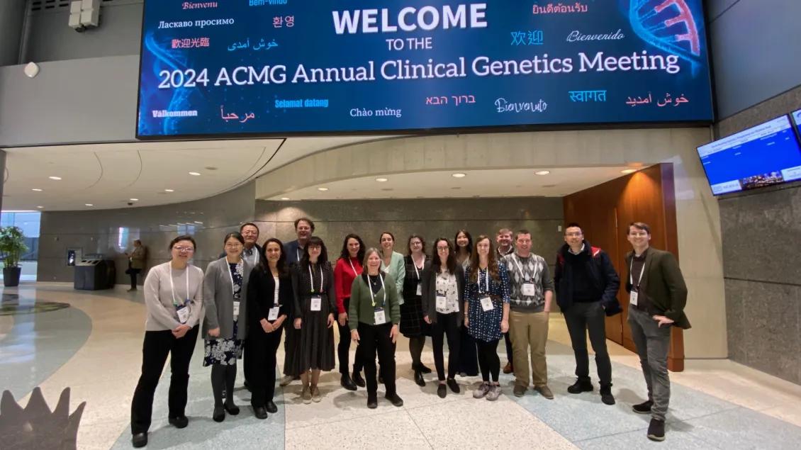 Pediatric department staff at ACMG-2024
