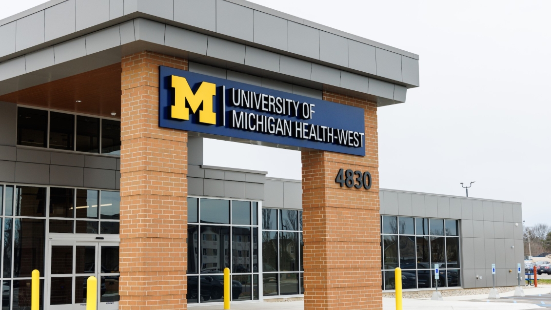 The front of a U-M medical building
