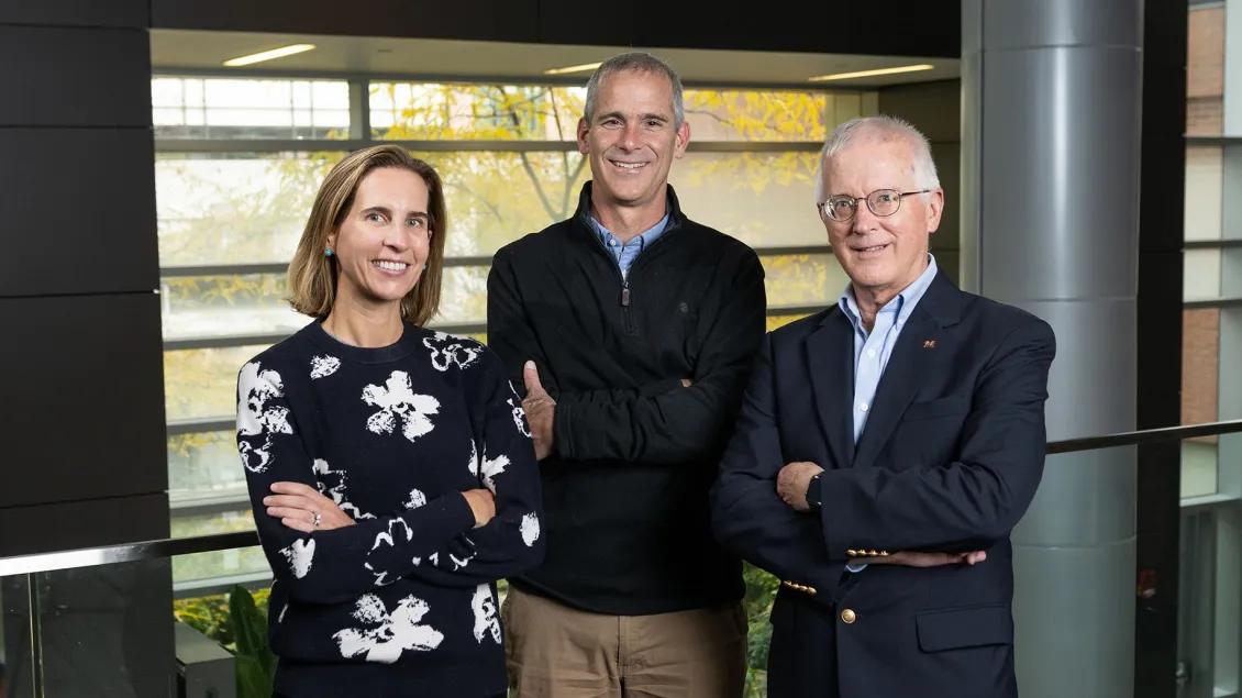 Dr. Mia Woodward, Chris Andrews and Dr. David Musch